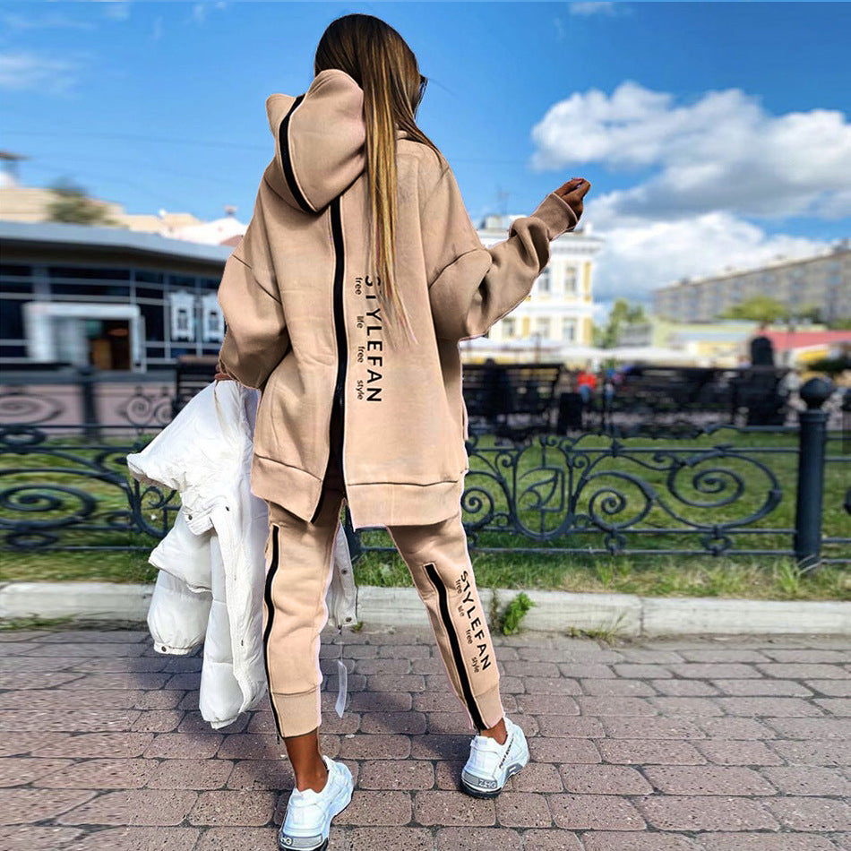 Costumes à longue fermeture éclair sur le devant et le dos pour femmes