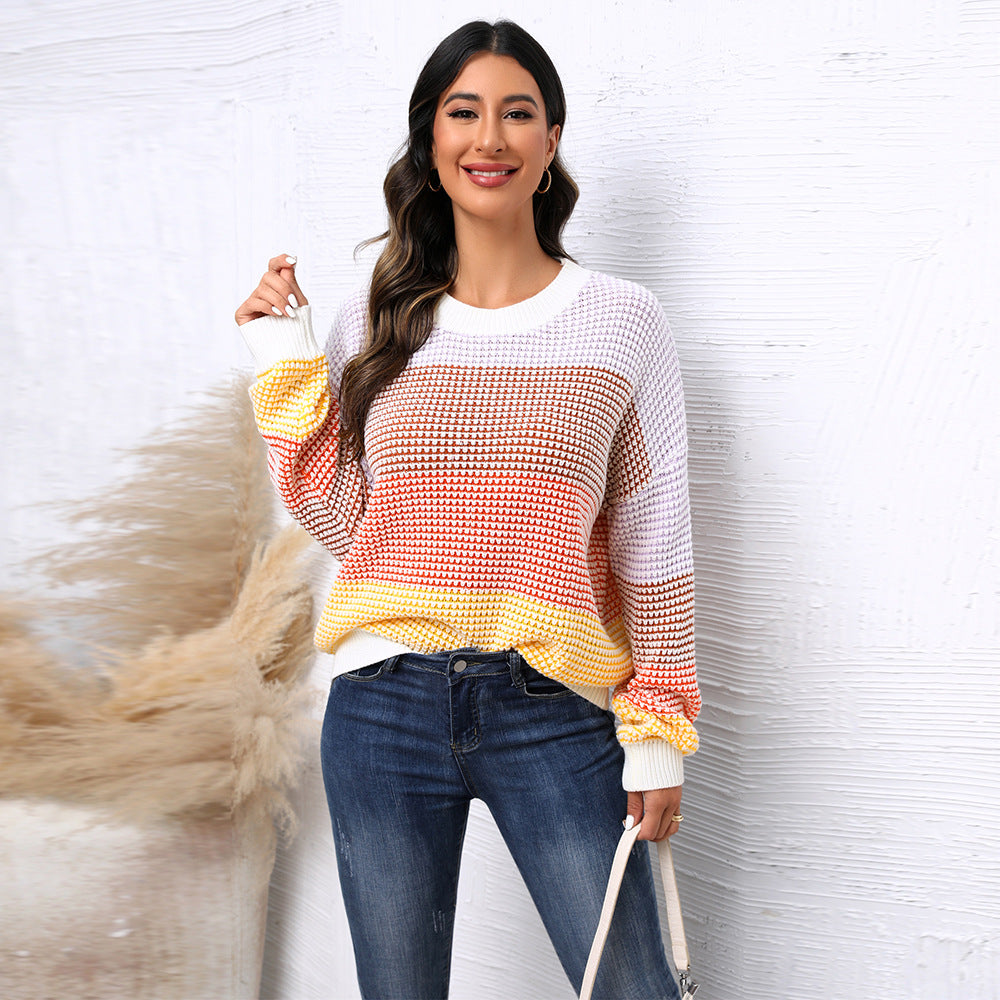 Autumn Casual Loose Crew Neck Two Sweaters