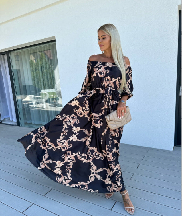 Robe longue été vacances à la mer robes élégantes