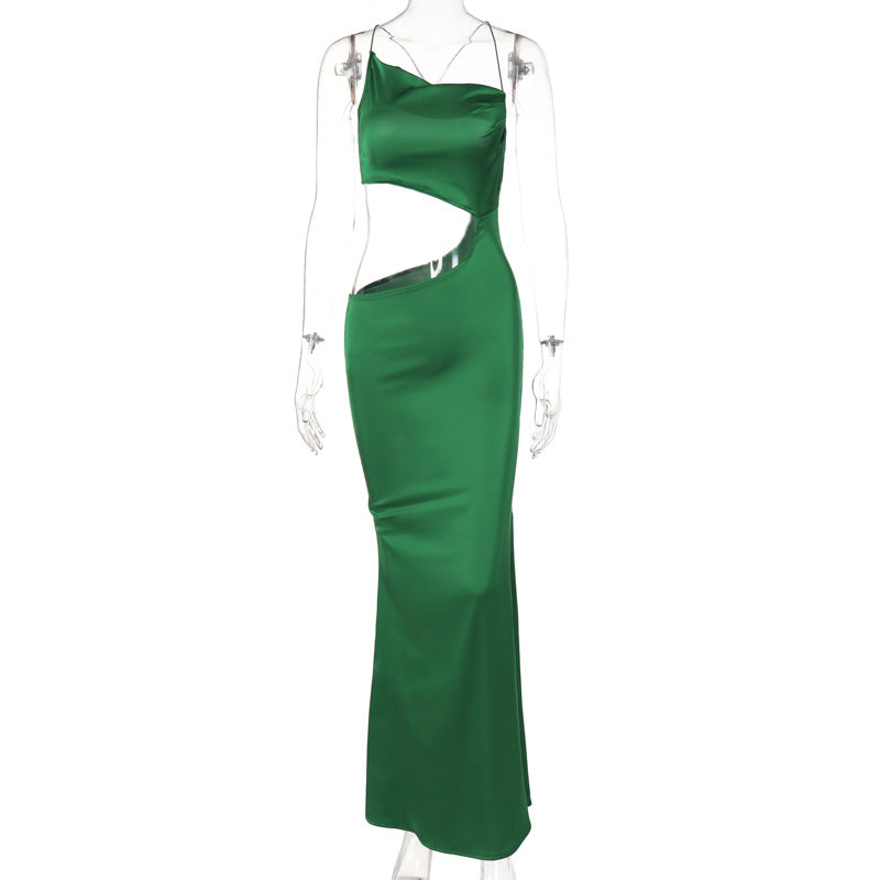 Elegantes Party-Midikleid für Damen, Midi-Trägerkleider