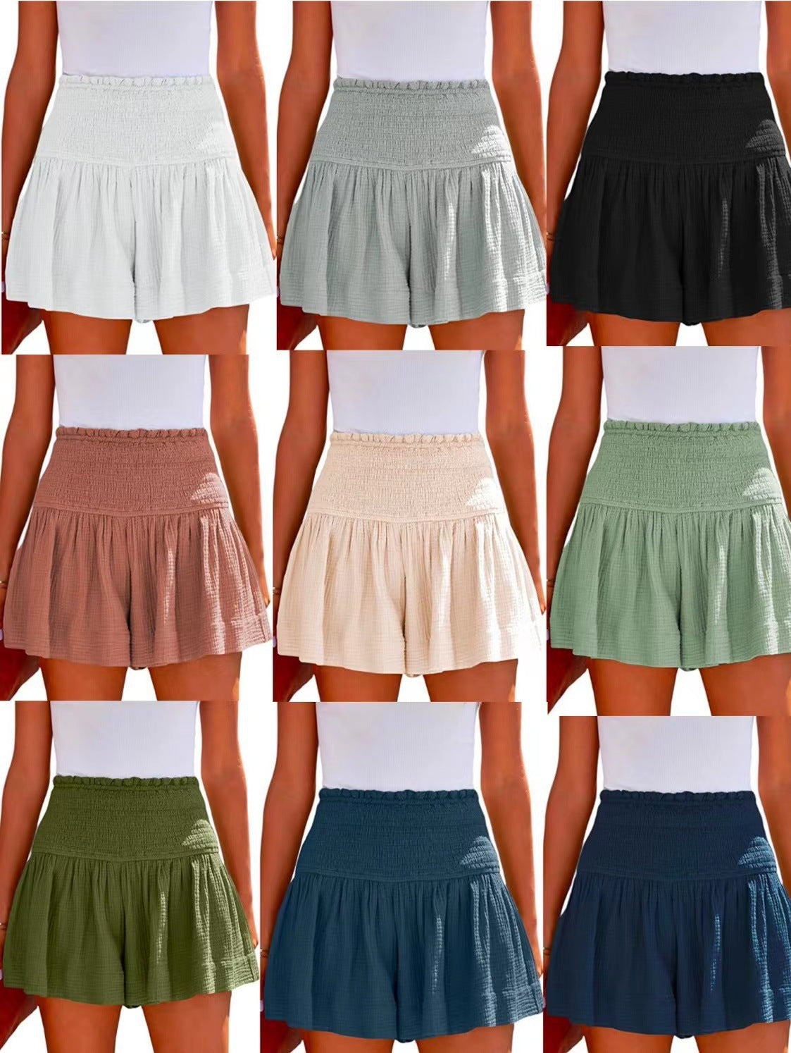 Type Summer White Pleated Female Personality Skirts