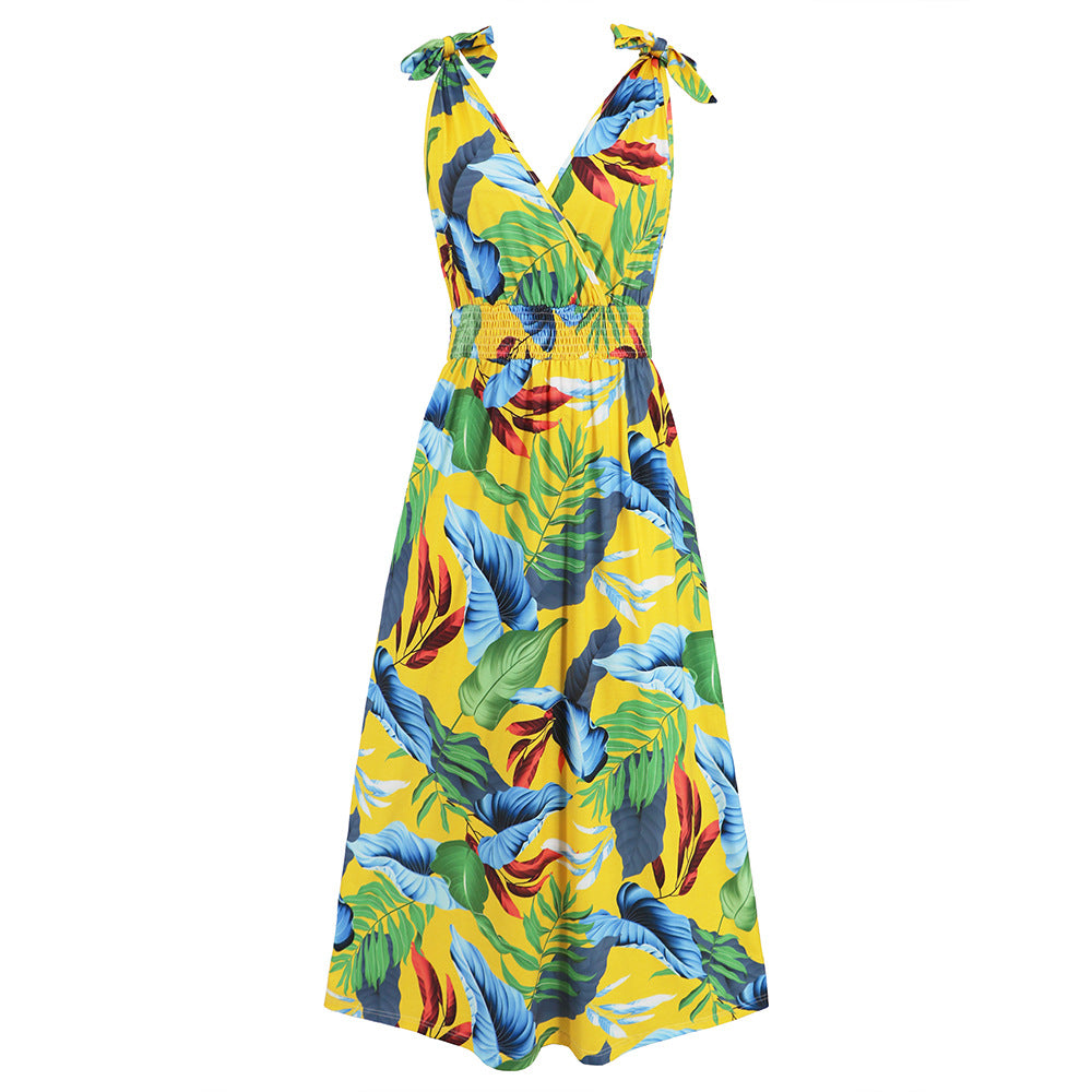 Women's Hawaii Beach Summer Printed Long Dresses