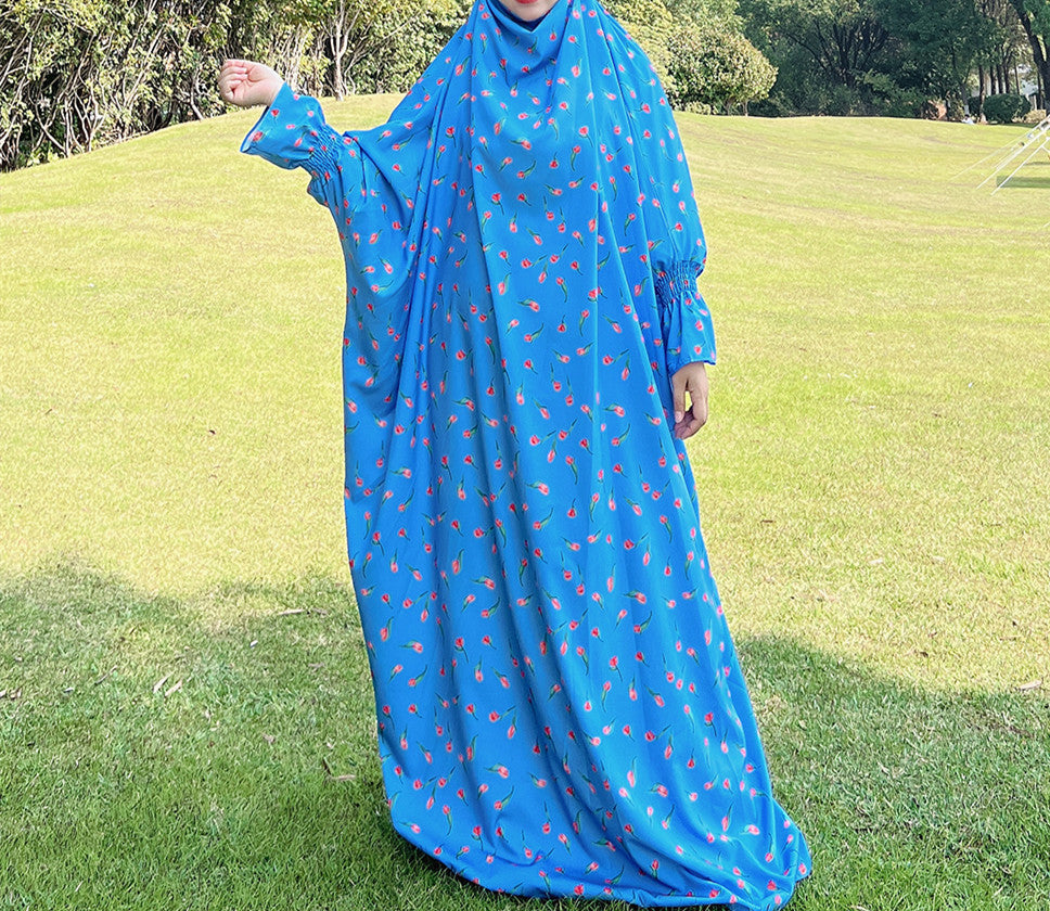 Stylish Beautiful Attractive Turkish Print Robe Dresses