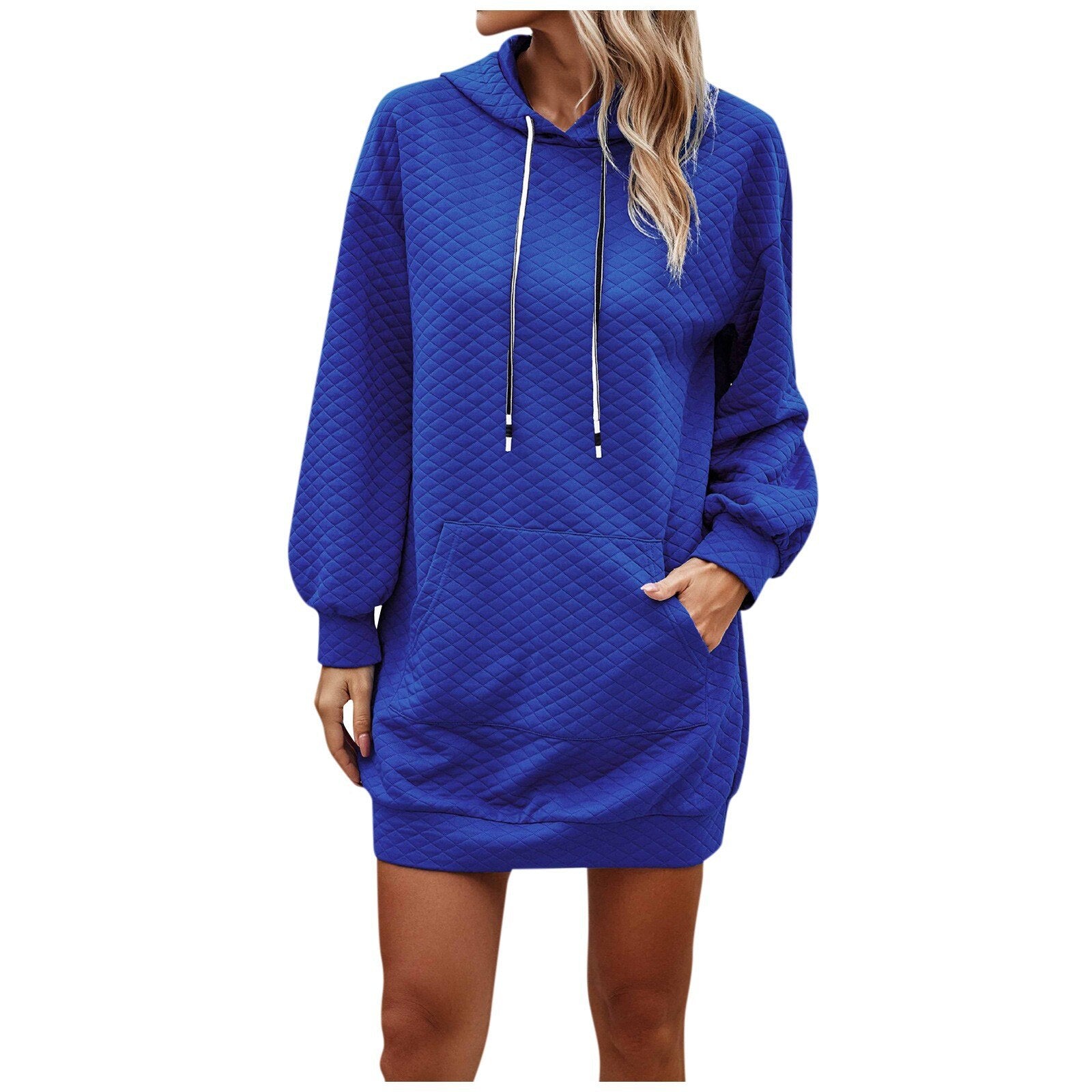 Women's Solid Color Hooded Loose Long Style Sweaters