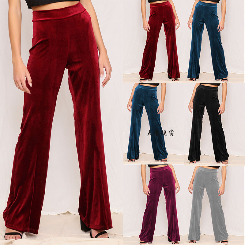 Women's Yoga Fashion Casual Solid Color High Pants