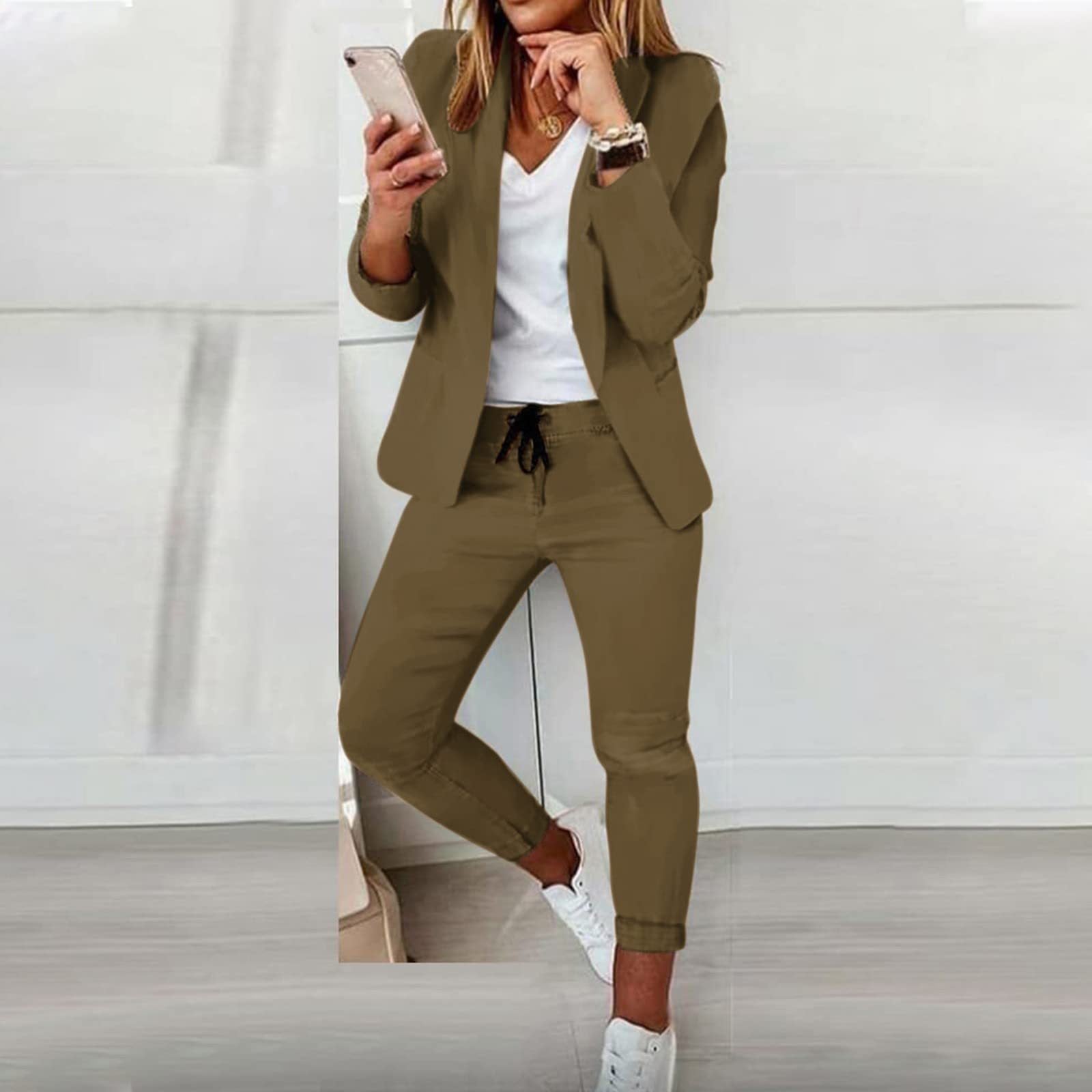 Women's Fashion Elegant Business Two-piece Set Suits