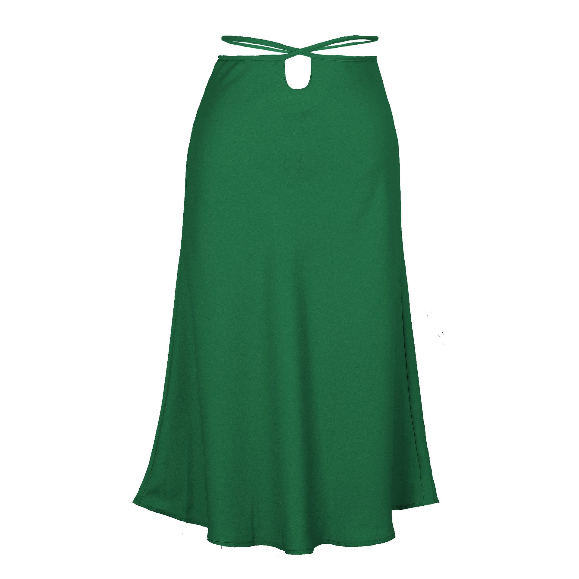 Women's Satin Solid Color Zipper Fashion Simple Skirts