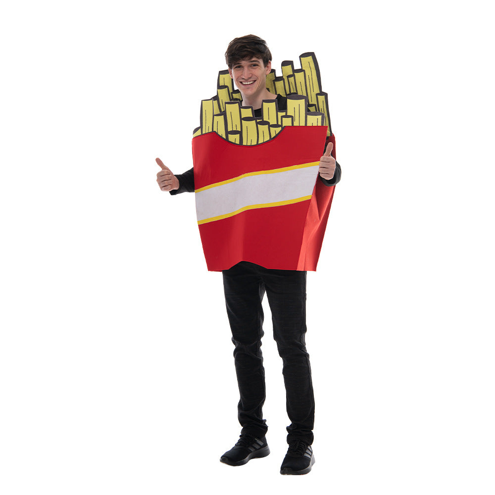 School Sports Meeting Party French Fries Outfit Costumes