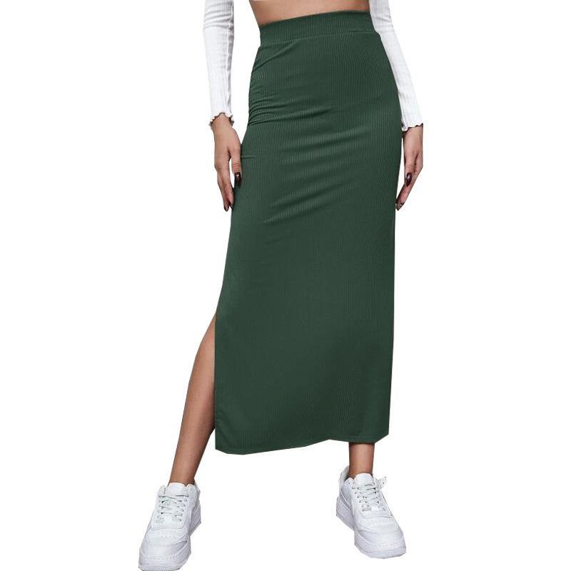 Women's Autumn Solid Color Hip Dress Skirts