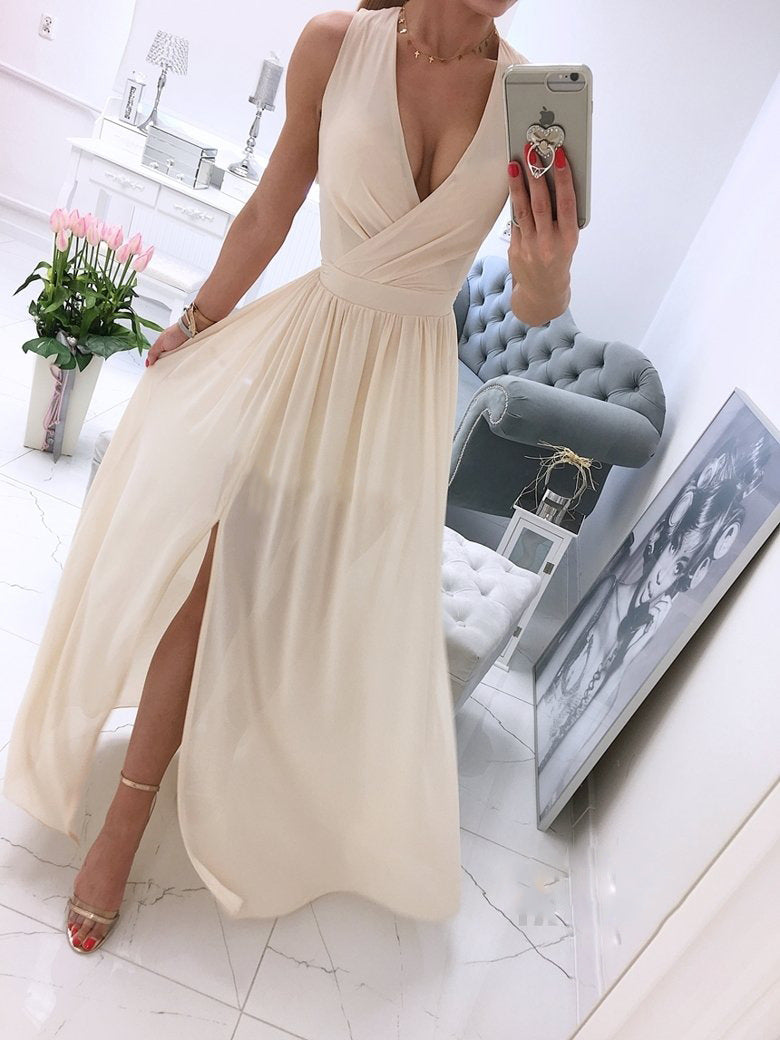 Women's Cool Summer Solid Color Dress Dresses