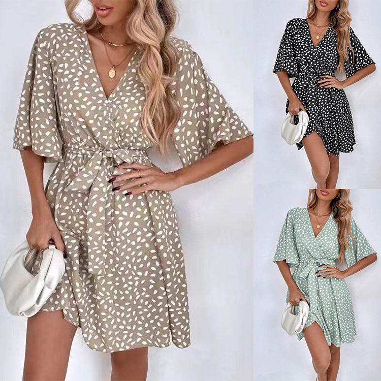 Women's Versatile Summer Sleeve Dress For Dresses