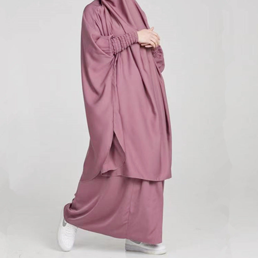 Large Swing Long Solid Color Robe Dresses