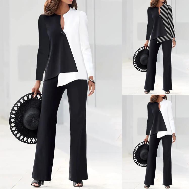 Women's Fashion Loose Elegant Long Sleeve Color Suits