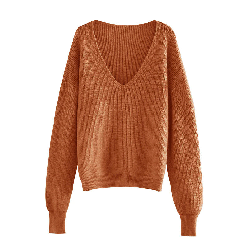 Women's Long Sleeve Loose And Lazy Style Sweaters