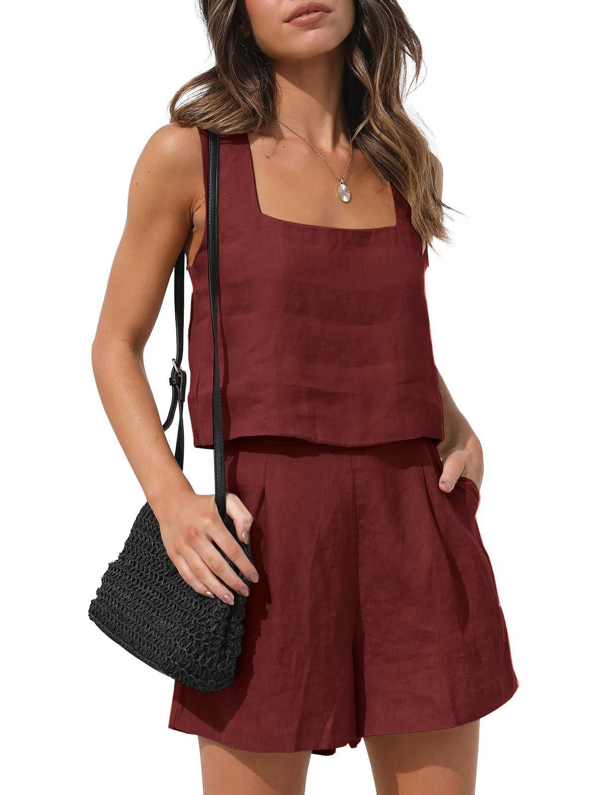 Women's Comfortable Glamorous Casual Linen Sleeveless Vests