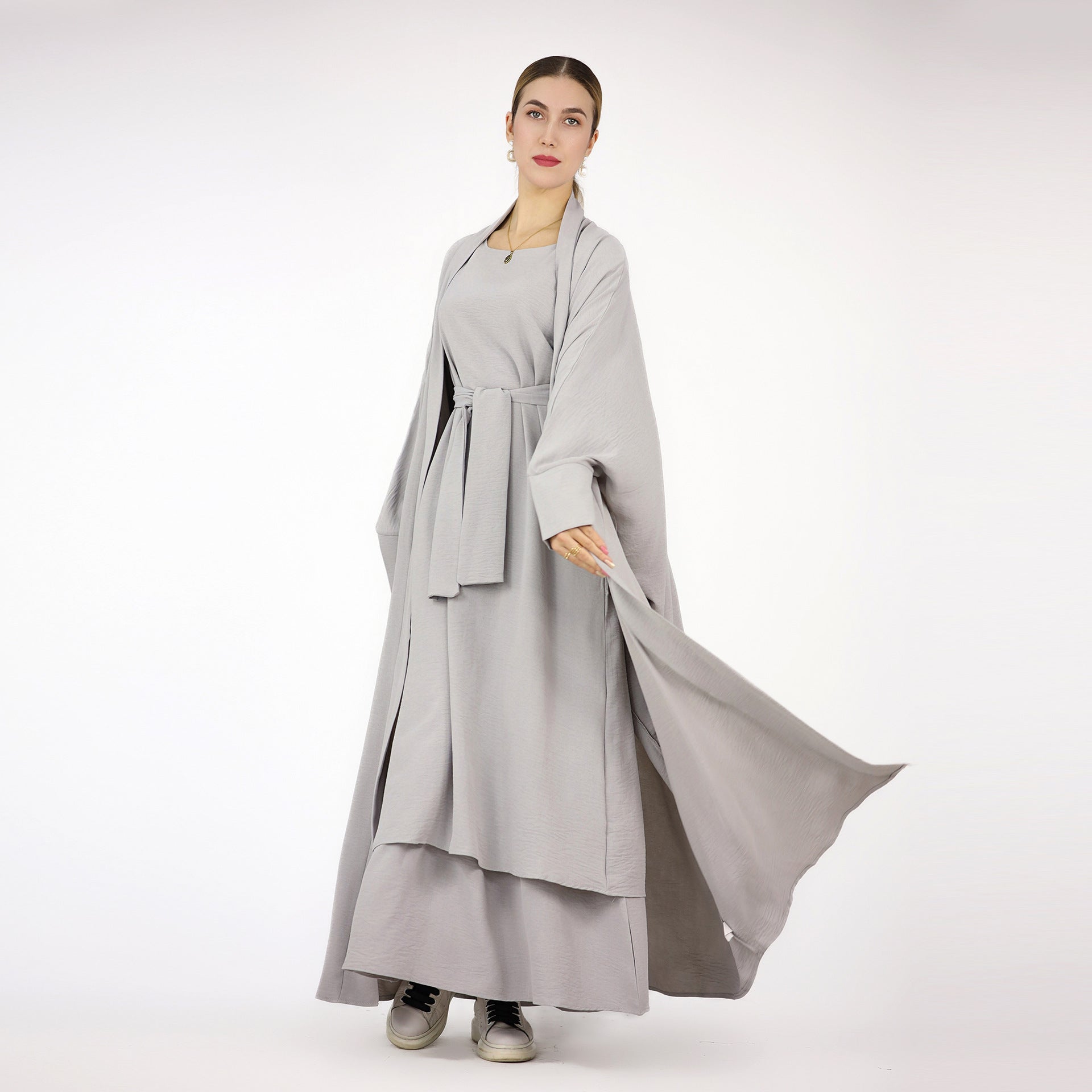 Durable Turkish Robe Solid Color Two-piece Suits