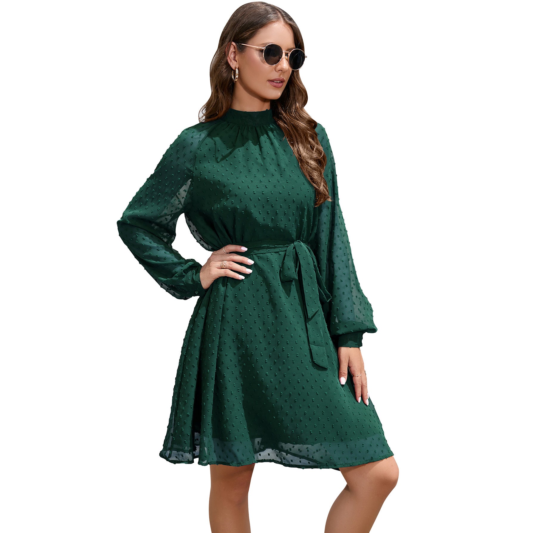 Guest Formal Long Sleeve Elegant Swiss Dresses