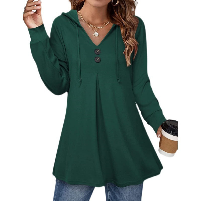 Women's Spring Hood Casual Long-sleeved For Sweaters