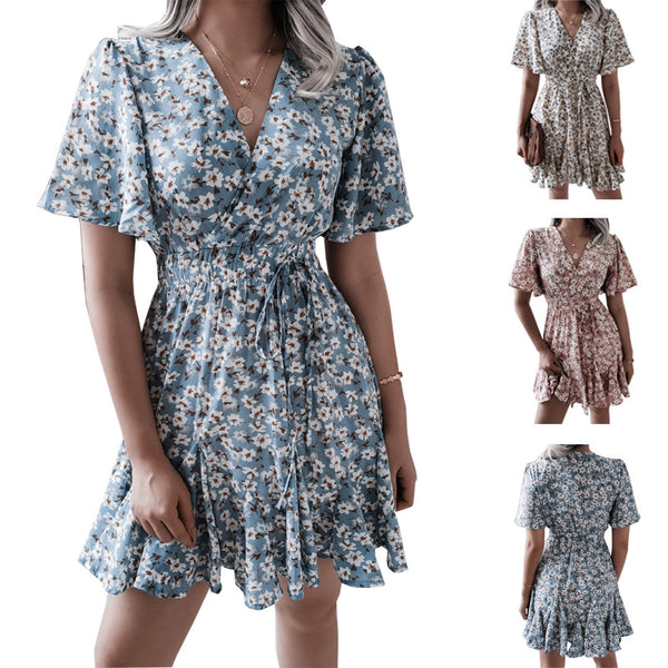 Women's Slouchy Popular Elegant Printed Sexy Dresses