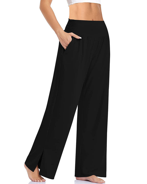 Women's Wide Leg Leisure Loose Yoga Sports Home Comfortable Pajama Pants