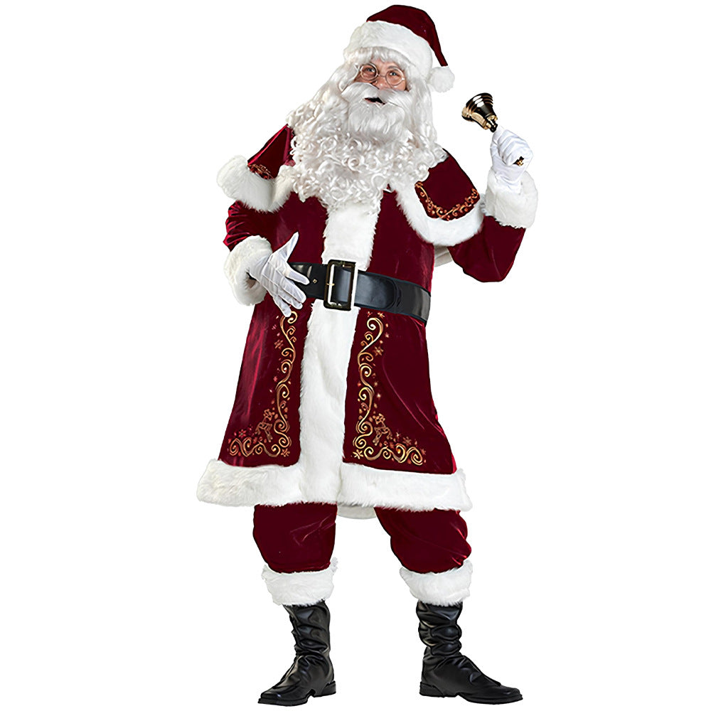 Clothes Santa Claus Adult Female Red Costumes