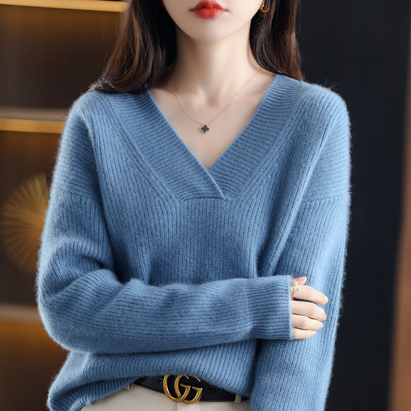 Women's Spring Elegant Idle Style Warm Loose Sweaters