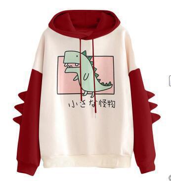 Comfortable Women's Printed Dinosaur Color Winter Sweaters