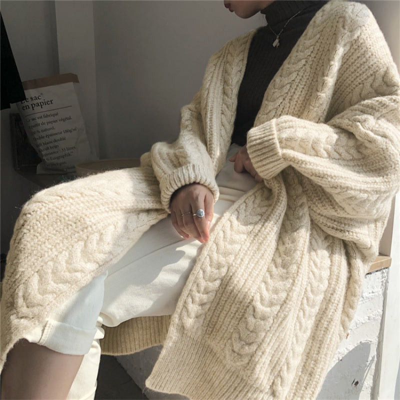 Women's Outer Knitted Retro Fashion Thick Loose Sweaters