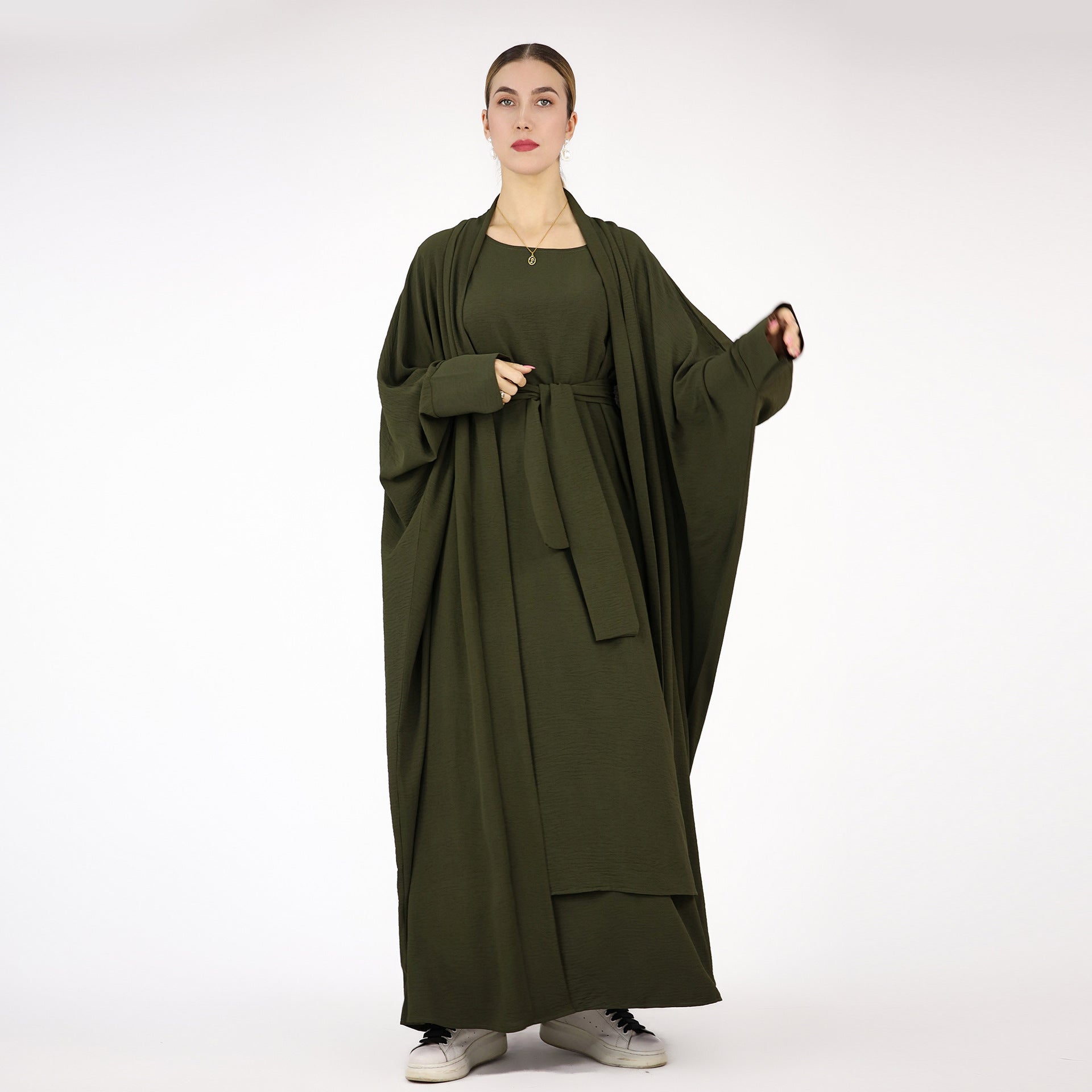 Durable Turkish Robe Solid Color Two-piece Suits