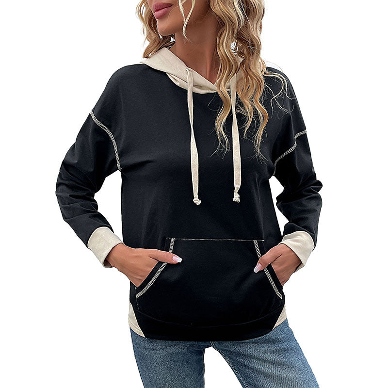 Women's Long Sleeve Color Matching Autumn Sweaters