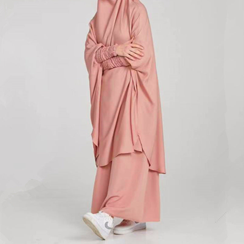 Large Swing Long Solid Color Robe Dresses