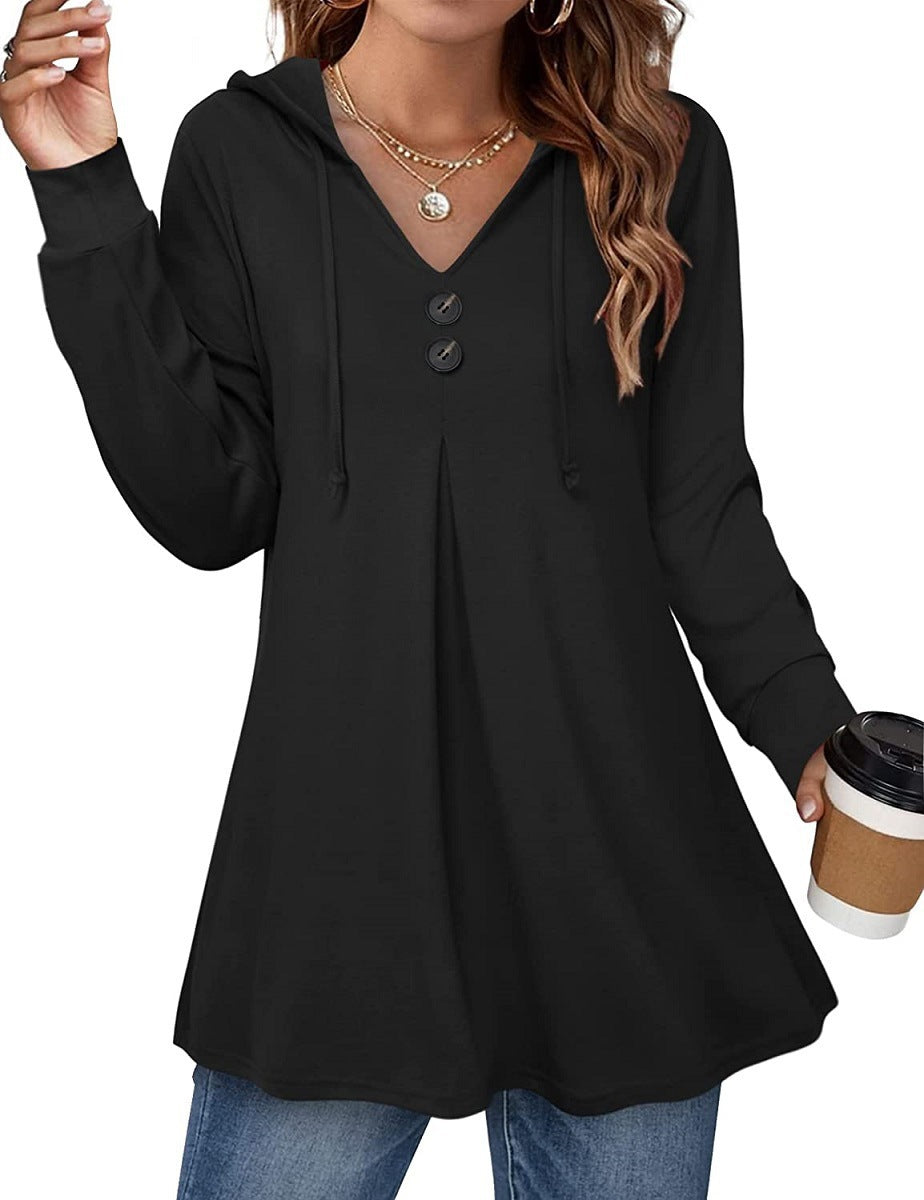 Women's Spring Hood Casual Long-sleeved For Sweaters