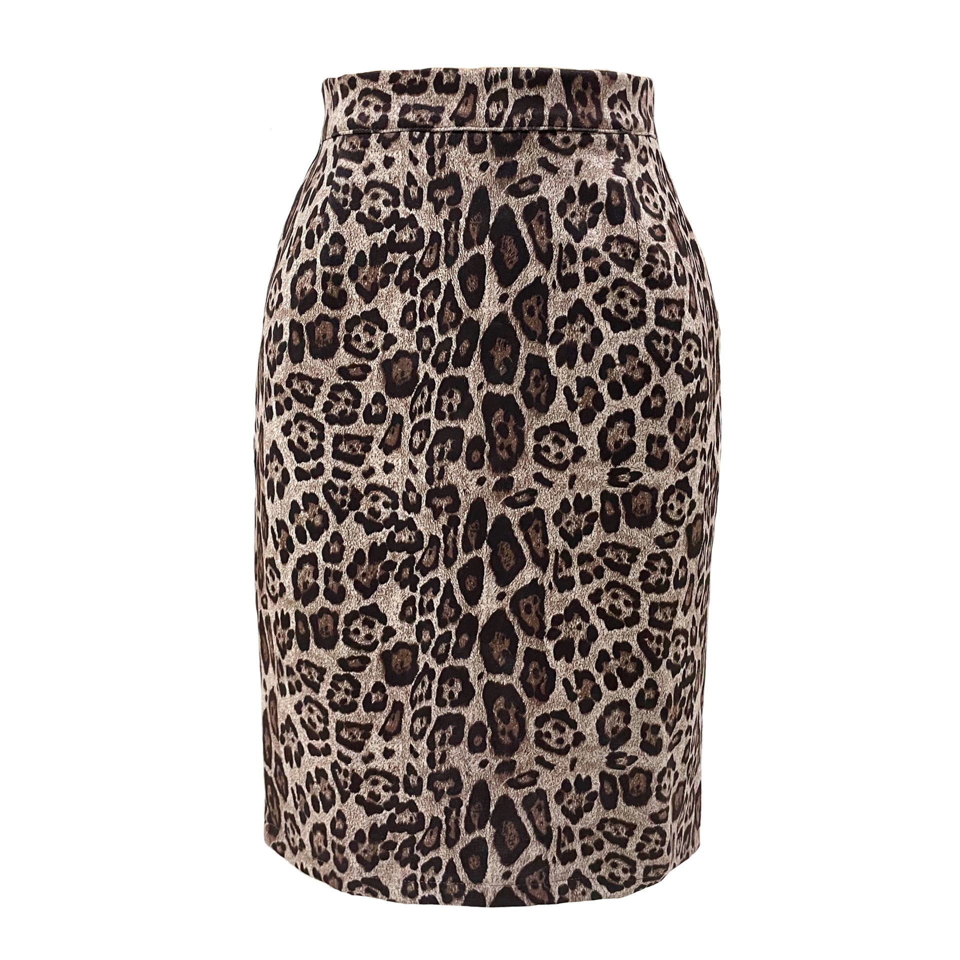 Women's Leopard-print Suede Smiley Sexy High Waist Printed Skirts