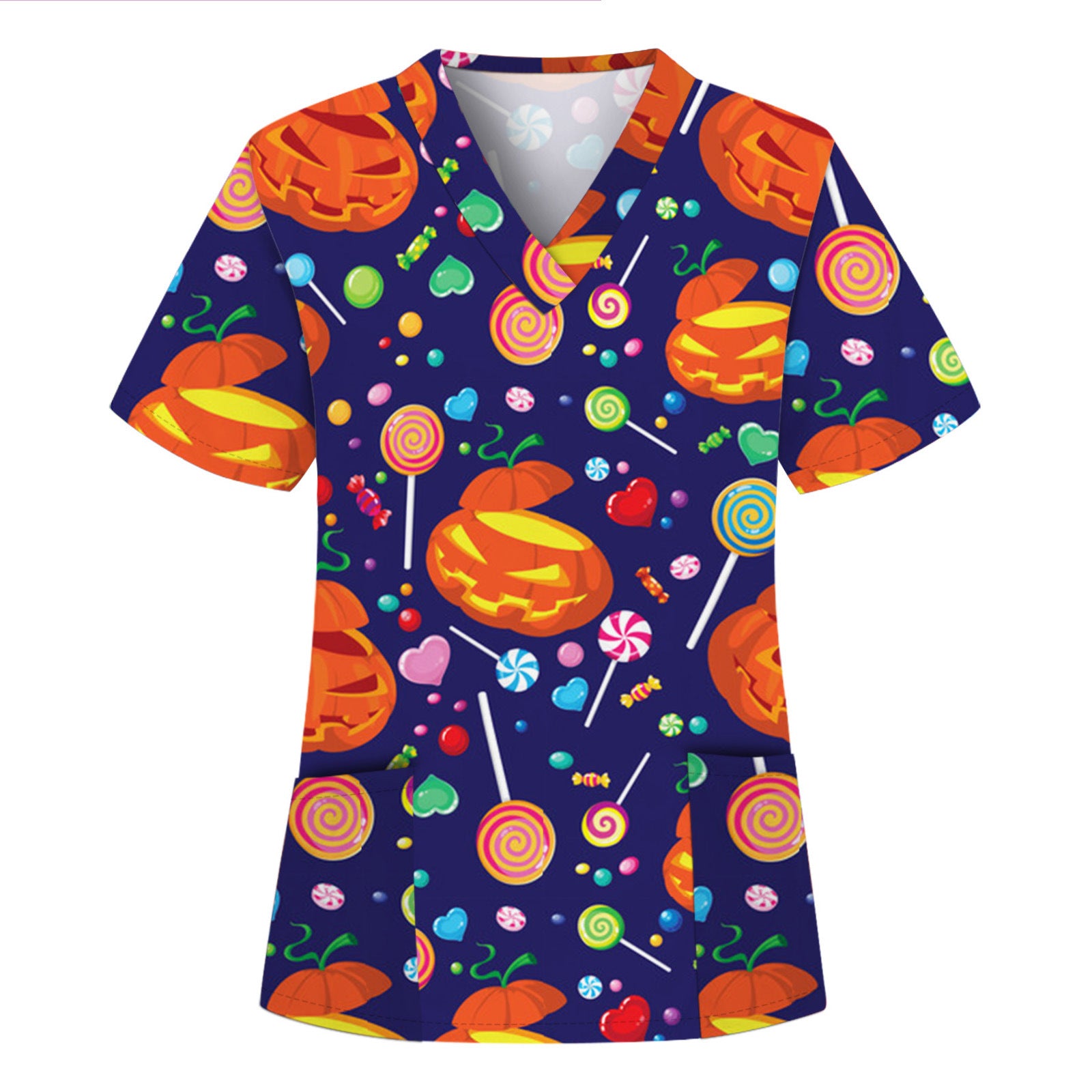 Digital Printing Halloween Sleeve Cloth For Tops