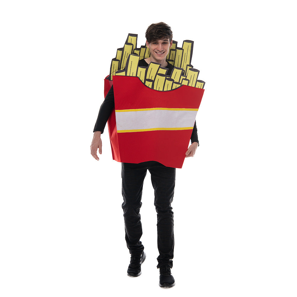 School Sports Meeting Party French Fries Outfit Costumes