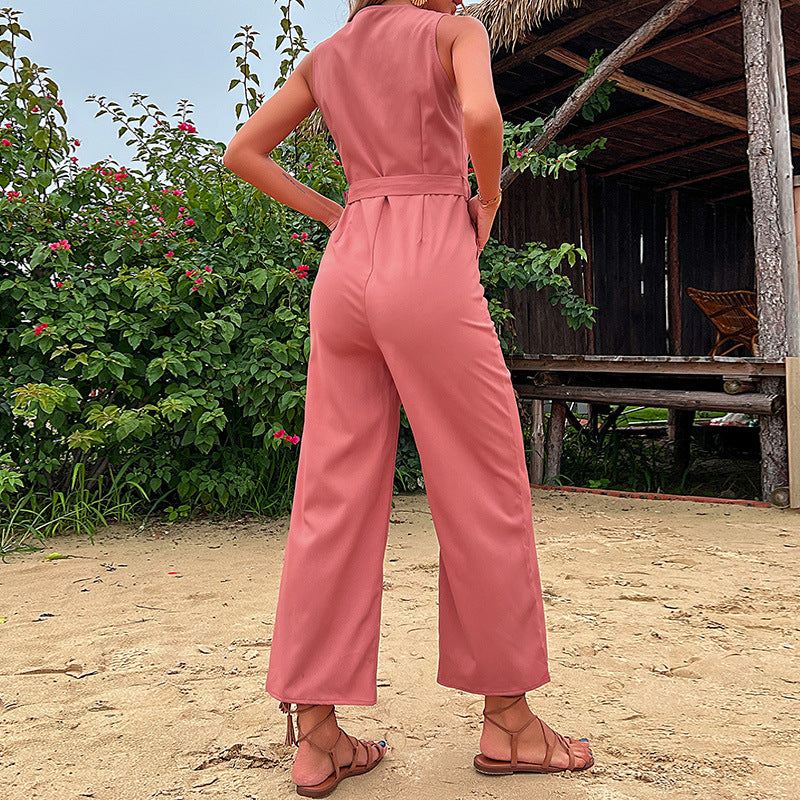 Women's Beautiful Summer Seaside Vacation Sleeveless Pants