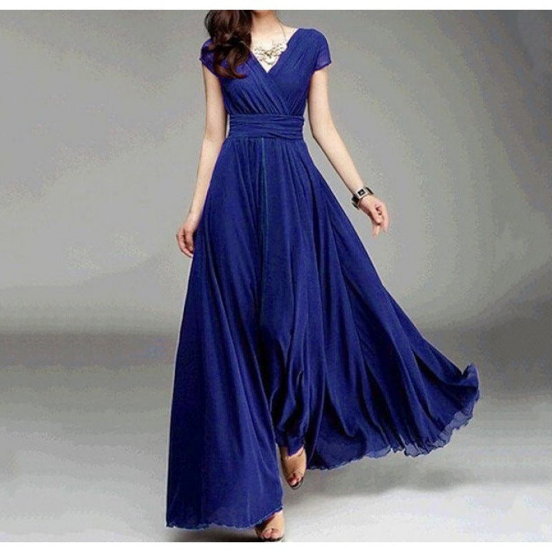 Creative Sleeve Bohemian Chiffon Waist Dress Dresses