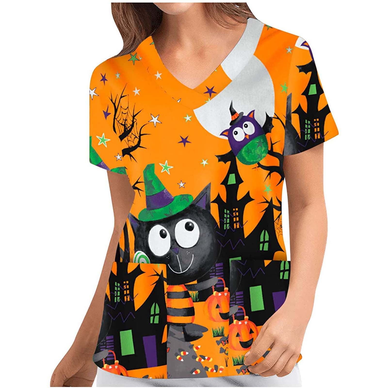 Digital Printing Halloween Sleeve Cloth For Tops