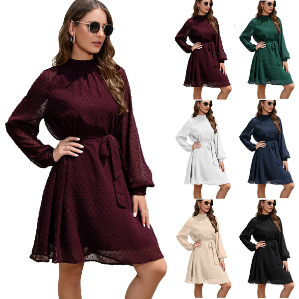 Guest Formal Long Sleeve Elegant Swiss Dresses