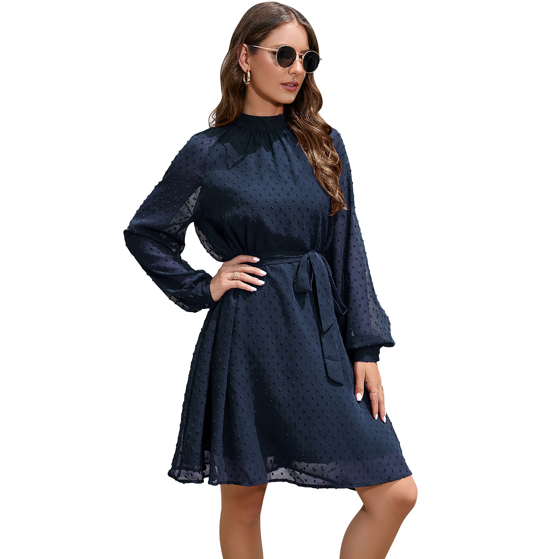 Guest Formal Long Sleeve Elegant Swiss Dresses