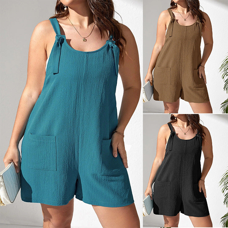 Women's Summer Large Camisole Pocket For Jumpsuits