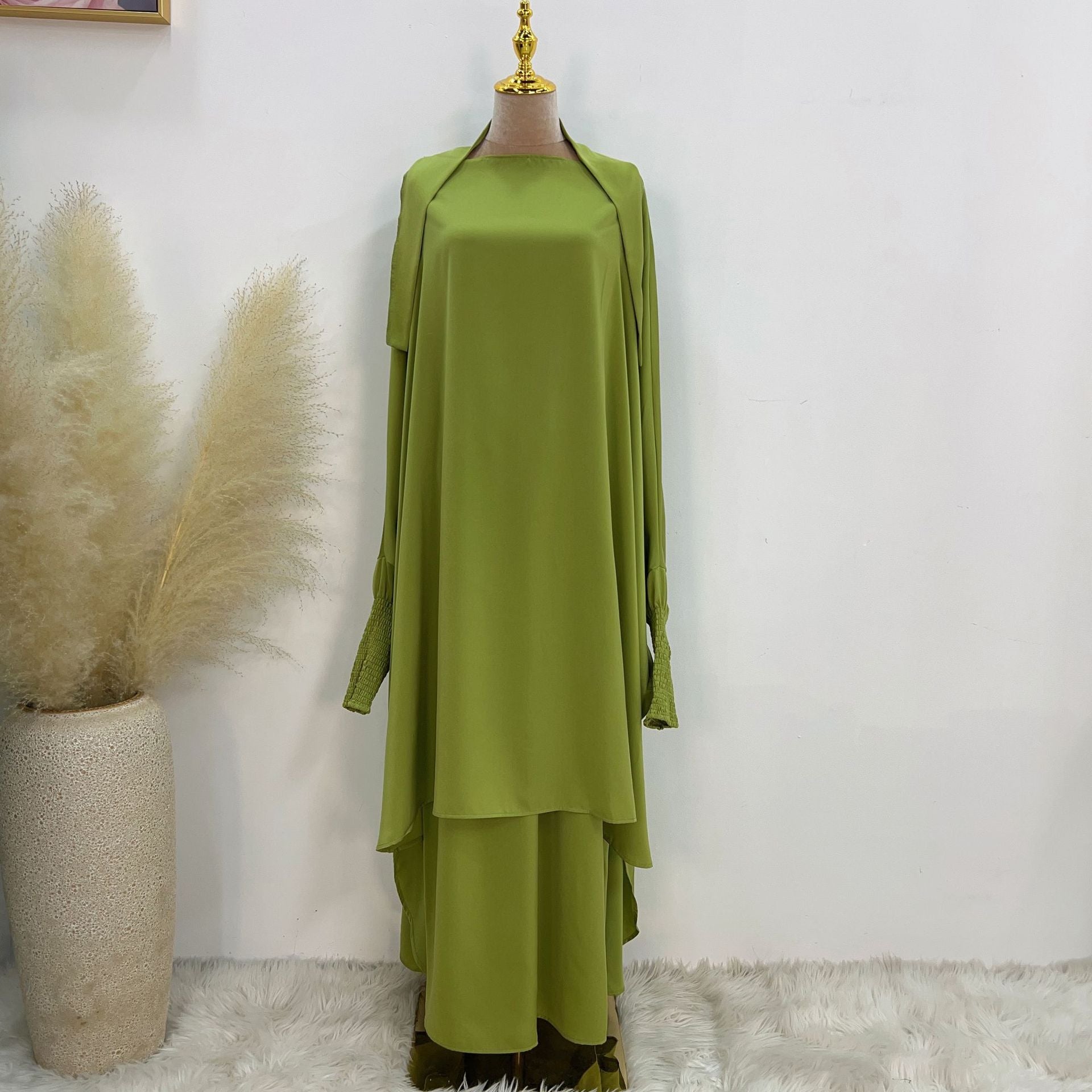 Large Swing Solid Color Daily Street Dresses