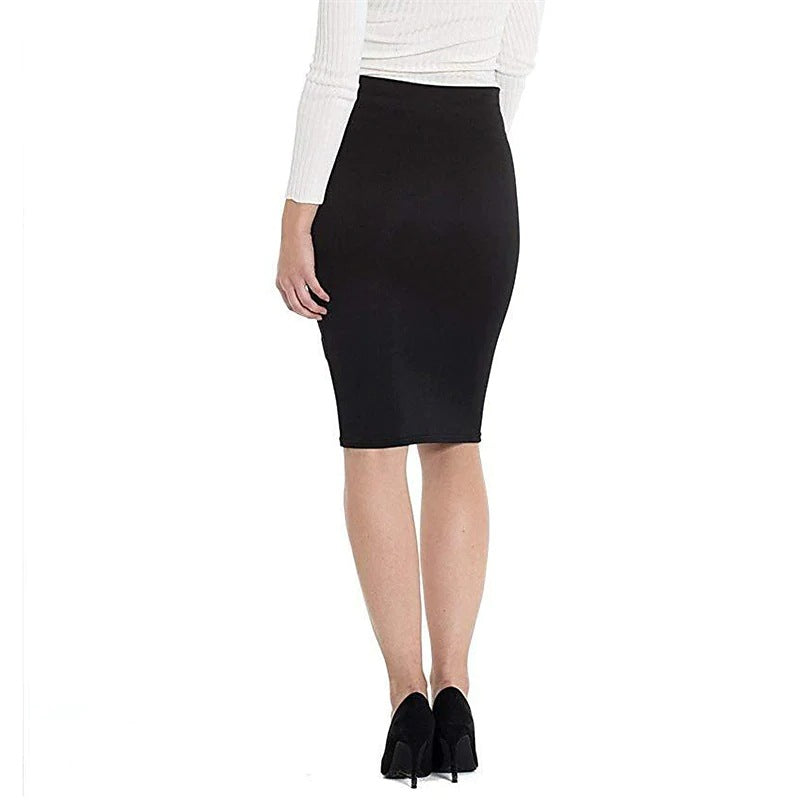 Women's Double-layer Sheath Business Wear High Waist Skirts