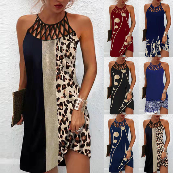 Women's Style Positioning Printed Mesh Sleeveless Clothing