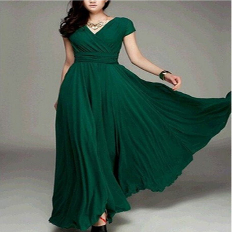 Creative Sleeve Bohemian Chiffon Waist Dress Dresses