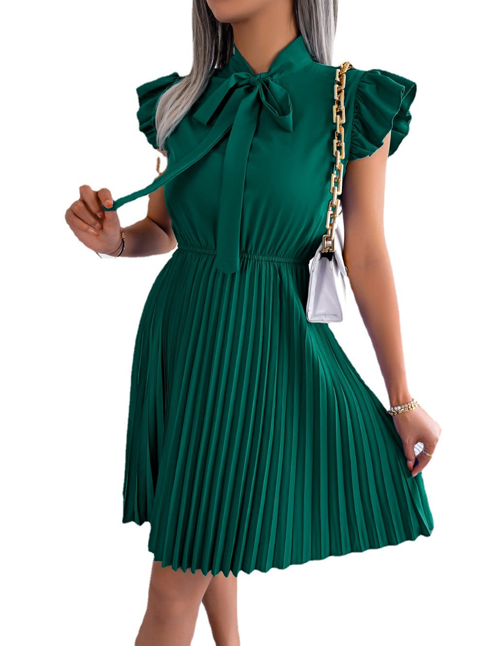 Women's Style Elegant Tied Waist-controlled Large Hem Dresses