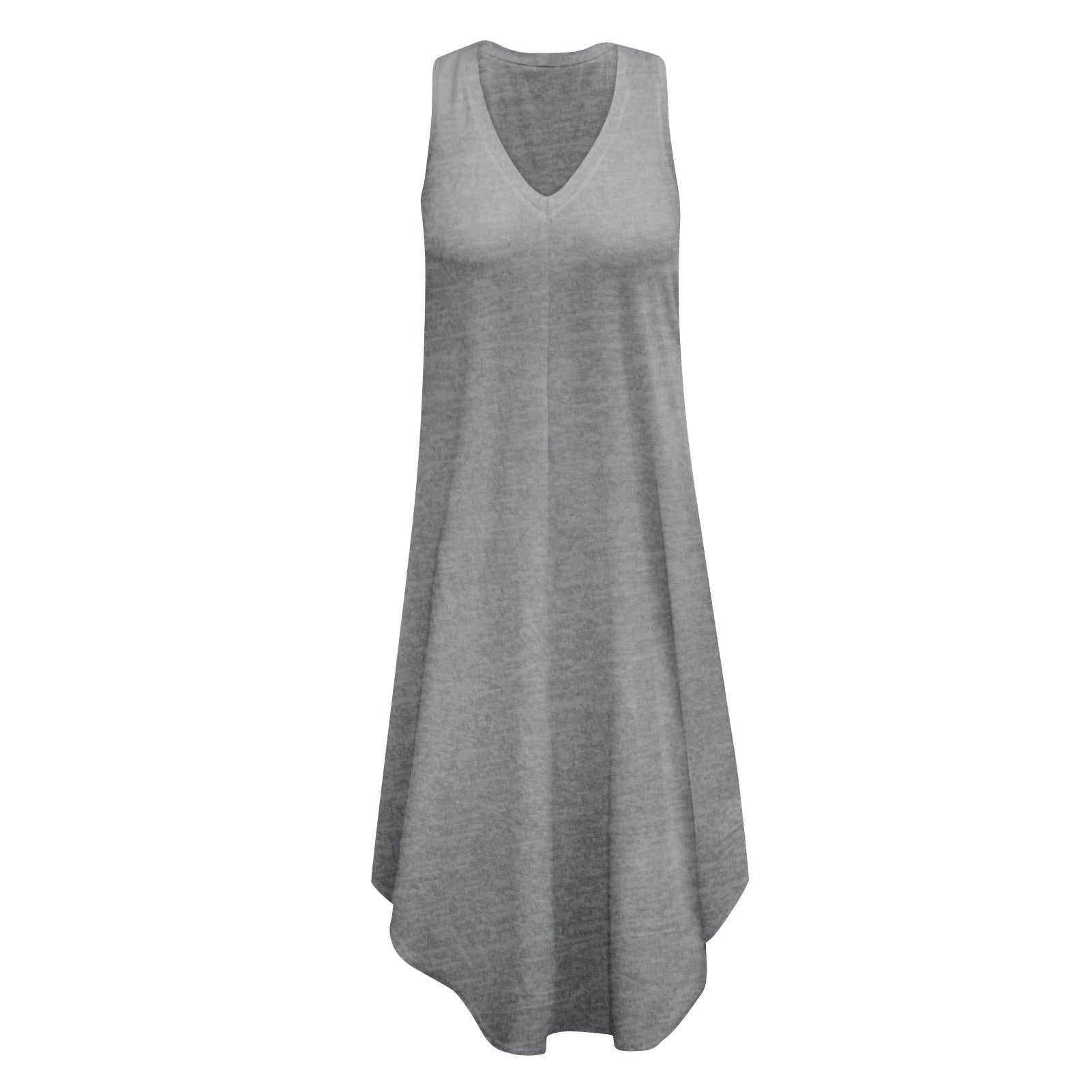 Women's Summer Loose V-neck Sleeveless Long Comfortable Dresses