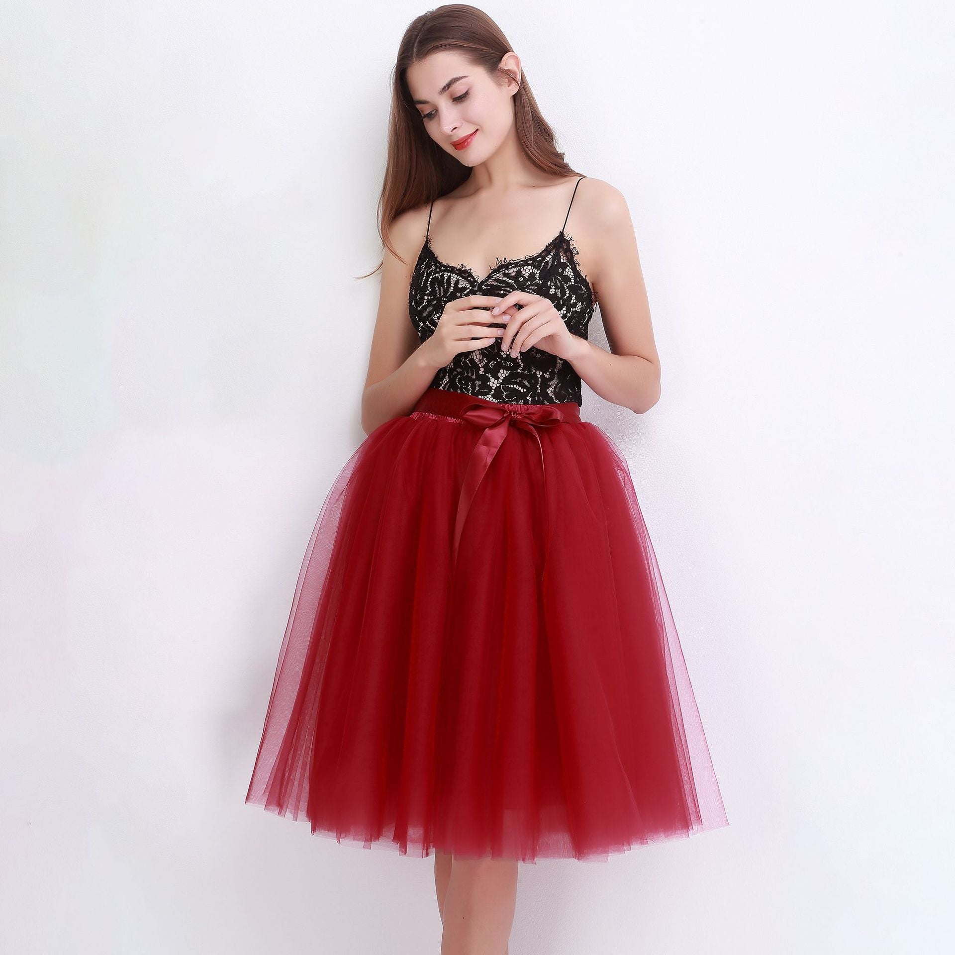 Multi-layer Tulle Gauzy Dance Pettiskirt Gauze Skirts