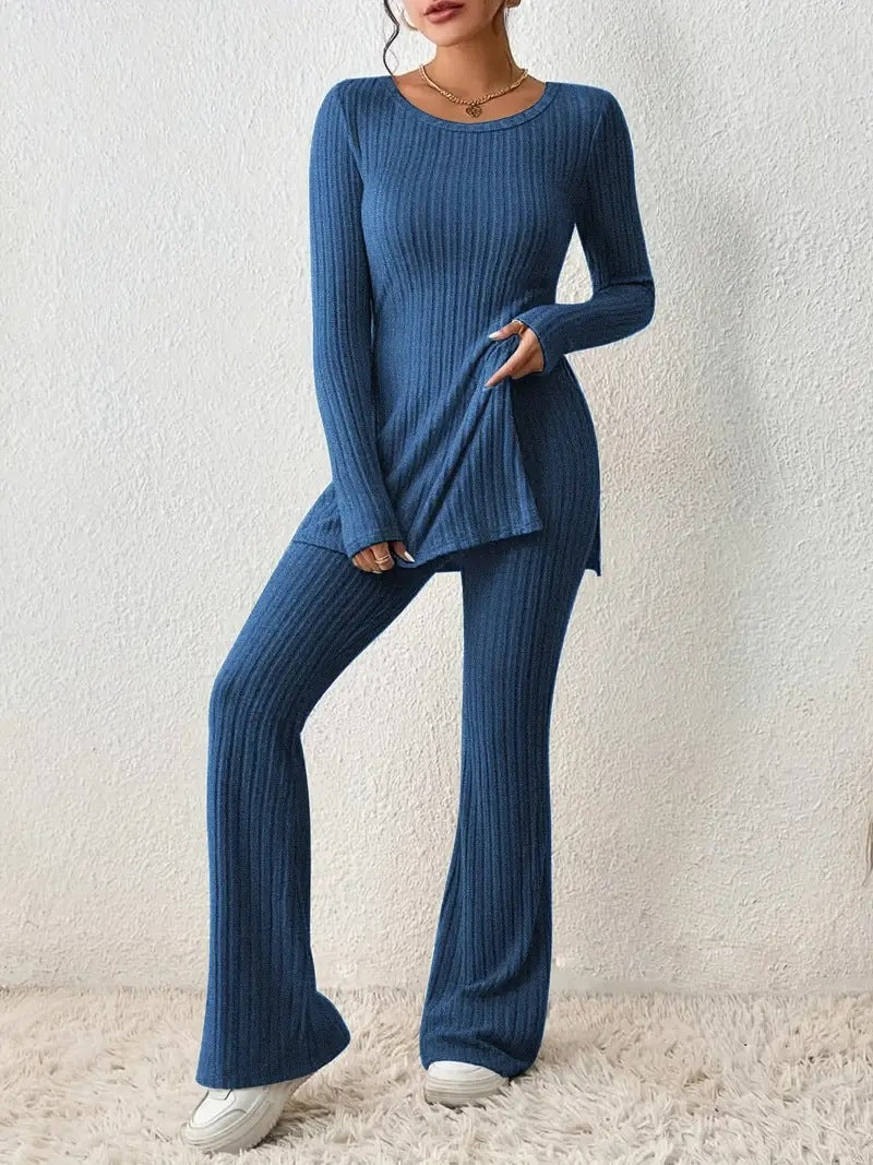 Women's Solid Color Casual Slim Home Daily Suits