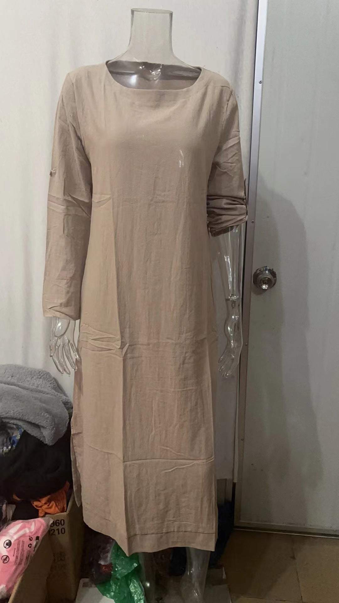 Women's Attractive Unique Versatile Linen Long Dresses